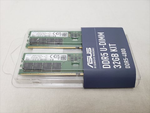 PC5-38400(DDR5 4800) 16GB x2 各サイトで併売につき売切れのさいはご容赦願います。