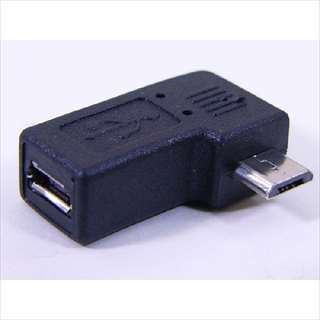 USBMC-LLF (87985) microUSB(メス)→microUSB(オス) 左L型変換アダプタ ☆6個まで￥250クリックポスト対応可能！