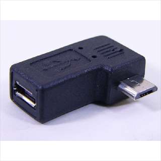 USBMC-LLF (87985) microUSB(メス)→microUSB(オス) 左L型変換アダプタ ☆6個まで￥300ネコポス対応可能！