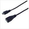 USBMC/CA90F (87411) microUSB(メス)-microUSB(オス) 延長ケーブル 90cm ☆3個まで￥250クリックポスト対応可能！