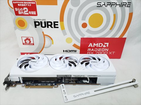 SAP-PURERX7800XTOC16GB/11330-03-20G SAPPHIRE PURE Radeon RX 7800 XT GAMING OC 16GB GDDR6 各サイトで併売につき売切れのさいはご容赦願います。