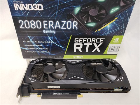 GD2080-8GERES ELSA GeForce RTX 2080 ERAZOR GAMING 各サイトで併売につき売切れのさいはご容赦願います。