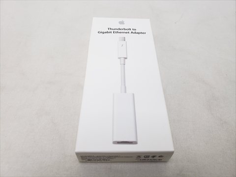 Apple Thunderbolt - ギガビットEthernetアダプタ MD463ZM/A 各サイトで併売につき売切れのさいはご容赦願います。