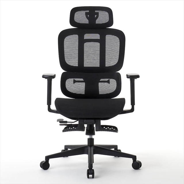 ROOM WORKS(ルームワークス) 多機能フルメッシュワークチェア M5シリーズ ブラック RM5-BK