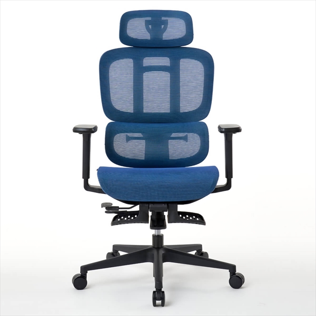ROOM WORKS(ルームワークス) 多機能フルメッシュワークチェア M5シリーズ ブルー RM-5BL