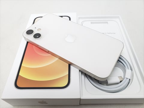 iPhone12 Mini 64GB ホワイト /MGA63J/A au 【SIMロック解除品】 各サイトで併売につき売切れのさいはご容赦願います。