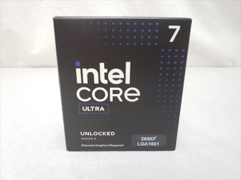Core Ultra 7 265KF BOX (3.9(5.4)/3.3(4.6)GHz20(8+12)コア 20スレッド/スマートキャッシュ(L3)30MB/トータルL2キャッシュ36MB) 各サイトで併売につき売切れのさいはご容赦願います。