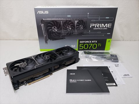 [保証確認] PRIME-RTX5070TI-16G 各サイトで併売につき売切れのさいはご容赦願います。