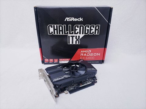 Radeon RX 6400 Challenger ITX 4GB /RX6400 CLI 4G 各サイトで併売につき売切れのさいはご容赦願います。