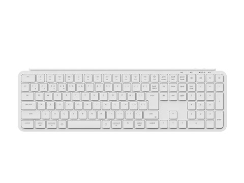 B6P-K8Z-JIS Keychron B6 Pro ウルトラスリム ワイヤレスキーボード - JIS配列（テンキー付 / 100%フルサイズ） / シザースイッチ（本体カラー：アイボリーホワイト / かな印字なし）