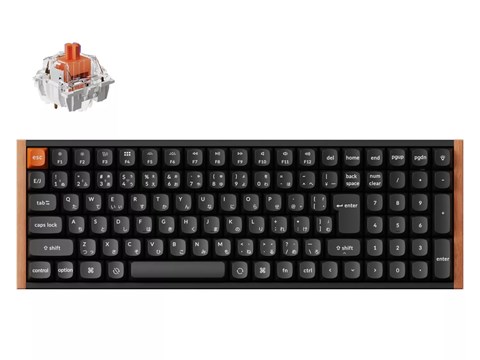 K4M-G6W-JIS K4 Max スペシャルエディション QMK ワイヤレス カスタム・メカニカルキーボード - WHITE LED - JIS配列（テンキー付）  / Keychron K Proサイレントスイッチ赤軸（静音スイッチ）