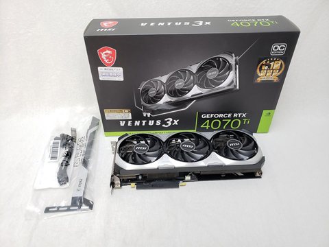 GeForce RTX 4070 Ti VENTUS 3X 12G OC 各サイトで併売につき売切れのさいはご容赦願います。