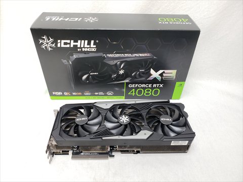 [保証確認] C40803-166XX-187049H INNO3D GEFORCE RTX 4080 16GB ICHILL X3 各サイトで併売につき売切れのさいはご容赦願います。