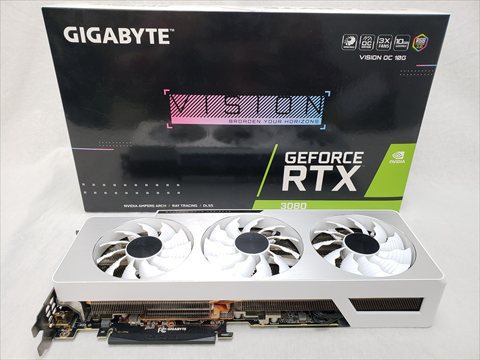 GV-N3080VISION OC-10GD 各サイトで併売につき売切れのさいはご容赦願います。