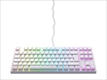 K4 TKL RGB ホワイト 英語配列 赤軸メカニカル テンキーレス ゲーミングキーボード LEDイルミ（6ゾーン）UK配列 #701208