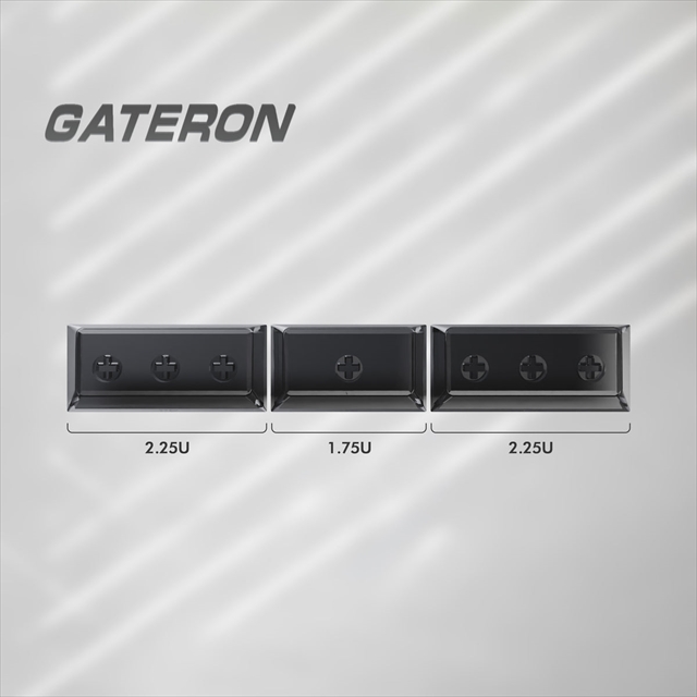 Gateron 3分割スペースキーキャップ ブラック