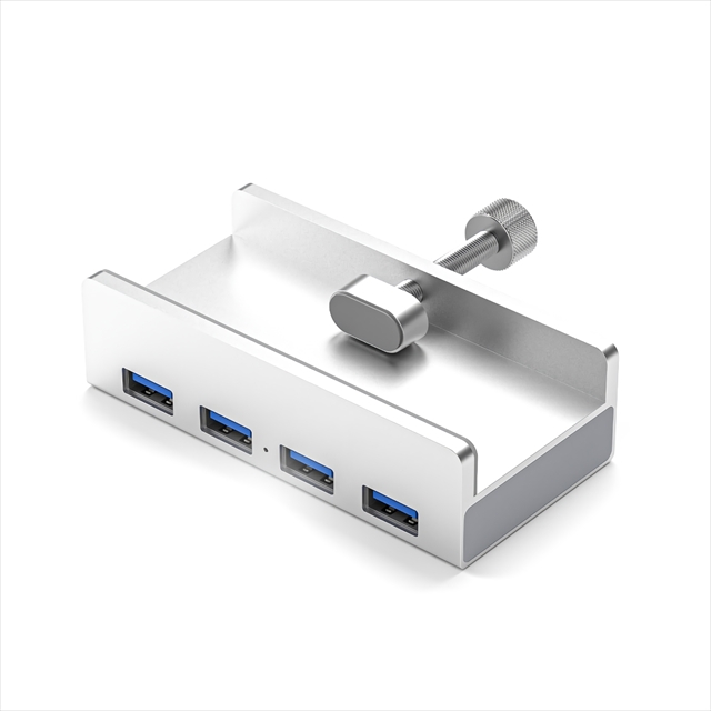 FUSB-CH3400 クランプ固定式 USB3.2 Gen1HUB(Ax4)
