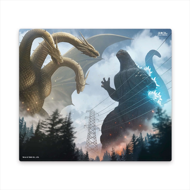 ゴジラVSキングギドラ ふもコレ ゲーミングマウスパッド XL (Odin Gaming)