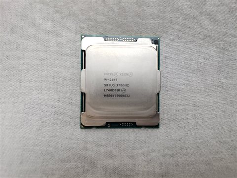 Xeon W-2145 バルク (3.7GHz/ターボブースト時4.5GHz/8C/16T/140W) 各サイトで併売につき売切れのさいはご容赦願います。