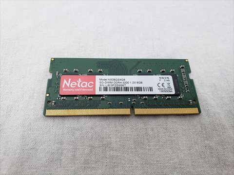 PC4-25600(DDR4 3200) 260Pin S.O.DIMM 8GB 各サイトで併売につき売切れのさいはご容赦願います。