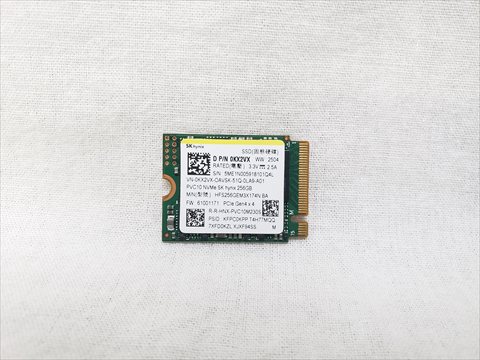 PVC10 M.2 NVMe SSD 256GB　※M.2 2230 各サイトで併売につき売切れのさいはご容赦願います。
