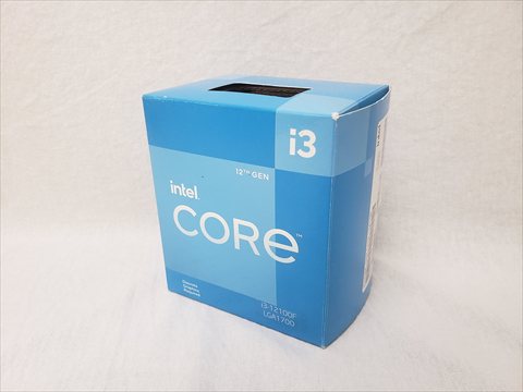 Core i3-12100F BOX (P-core 4(3.3GHz)/8スレッド/Single P Turbo(4.3GHz)/Smart Cache 12MB/TDP58W 各サイトで併売につき売切れのさいはご容赦願います。