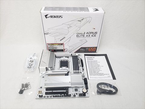 B650 AORUS ELITE AX ICE 各サイトで併売につき売切れのさいはご容赦願います。