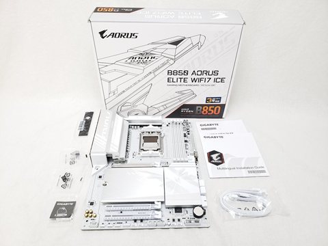 B850 AORUS ELITE WIFI7 ICE (B850 A ELITE WF7 ICE) 各サイトで併売につき売切れのさいはご容赦願います。