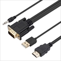 HDX-HVGA35 HDMI-VGA+3.5mmケーブル1.8m