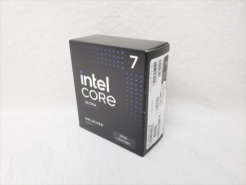 Core Ultra 7 265K BOX (3.9(5.4)/3.3(4.6)GHz/20(8+12)コア 20スレッド/スマートキャッシュ(L3)30MB/トータルL2キャッシュ36MB) 各サイトで併売につき売切れのさいはご容赦願います。