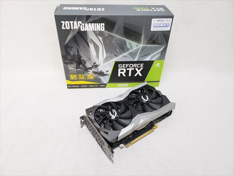 ZTRTX2060-6GGDR6TWIN/ZT-T20600F-10M　ZOTAC GAMING GeForce RTX 2060 Twin Fan 各サイトで併売につき売切れのさいはご容赦願います。
