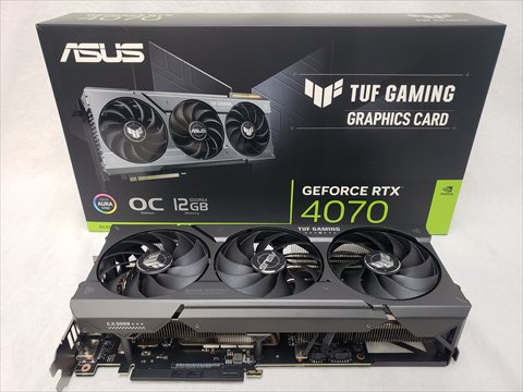 TUF-RTX4070-O12G-GAMING 各サイトで併売につき売切れのさいはご容赦願います。