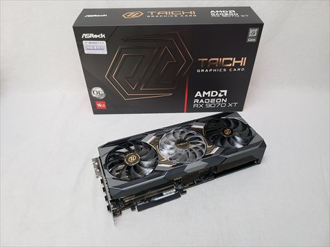 [保証確認] RX 9070 XT Taichi 16GB OC (RX9070XT TC 16GO) 各サイトで併売につき売切れのさいはご容赦願います。