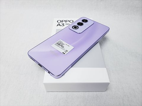 OPPO A3 5G パープル /A402OP 【Y!mobile SIMFREE】 各サイトで併売につき売切れのさいはご容赦願います。