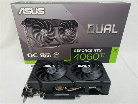 DUAL-RTX4060TI-O8G-EVO 各サイトで併売につき売切れのさいはご容赦願います。