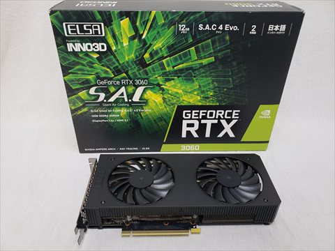 GD3060-12GERSH ELSA GeForce RTX 3060 S.A.C/L 各サイトで併売につき売切れのさいはご容赦願います。