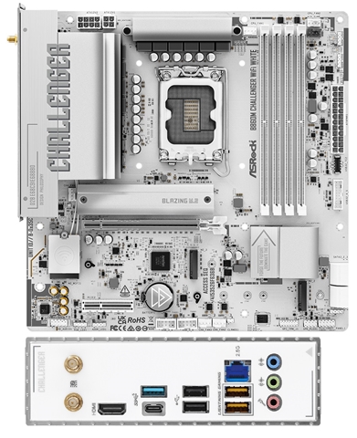 B860M Challenger WiFi White