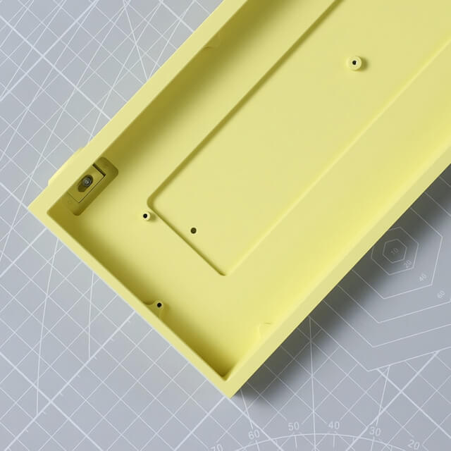 Tofu60 Redux Aluminum case E-coating Lemon
