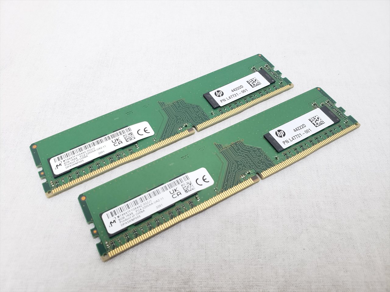 DDR4-3200 (PC4-25600) 8GBx2枚 PC4-25600(DDR4 3200) 8GB x2 /バルク 各サイトで併売につき売切れの