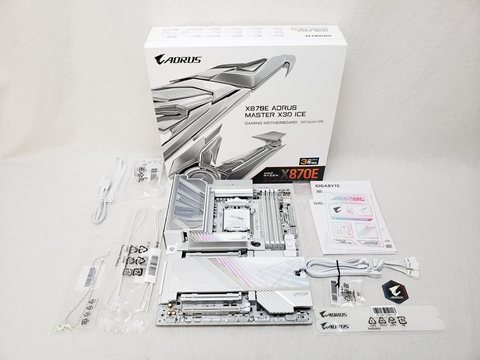 X870E AORUS MASTER X3D ICE (X870E A MASTER X ICE) 各サイトで併売につき売切れのさいはご容赦願います。
