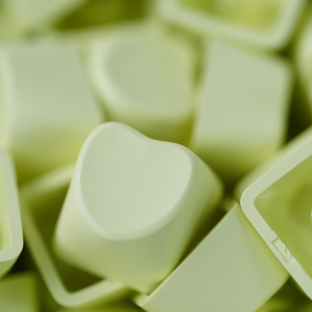 【1個】 Heart Shape Blank Keycaps Yellow