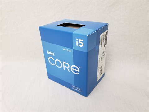 Core i5-12400 BOX (P-core 6(2.5GHz)/12スレッド/Single P Turbo(4.4