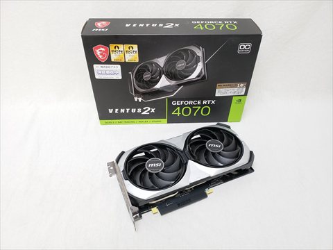 GeForce RTX 4070 VENTUS 2X E 12G OC 各サイトで併売につき売切れのさいはご容赦願います。