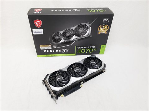 【中古】 GeForce RTX 4070 Ti VENTUS 3X 12G OC　※お一人様1個限定 【毎月第2土曜日はワンズの日】ワンズチャンス！ご来店いただいたお客様限定、店頭のみの大特価！電話等でのお取り置きはできません。あらかじめご了承下さいませ。