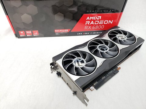 RADEON RX6800 16G 各サイトで併売につき売切れのさいはご容赦願います。