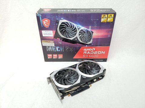 Radeon RX 6600 MECH 2X 8G 各サイトで併売につき売切れのさいはご容赦願います。