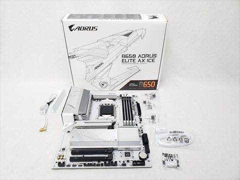 B650 AORUS ELITE AX ICE 各サイトで併売につき売切れのさいはご容赦願います。