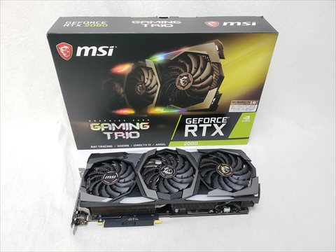 GeForce RTX 2080 GAMING TRIO 各サイトで併売につき売切れのさいはご容赦願います。