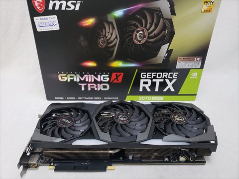 GeForce RTX 2070 SUPER GAMING X TRIO 各サイトで併売につき売切れのさいはご容赦願います。