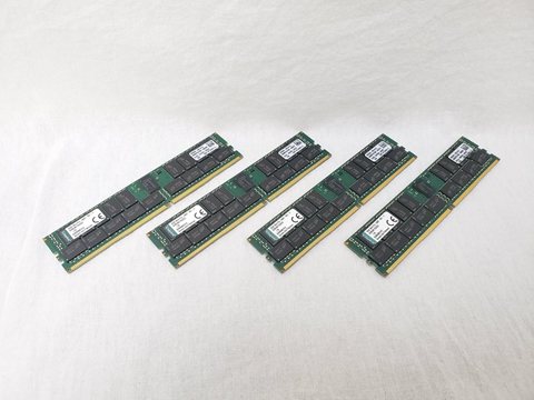PC4-19200(DDR4 2400) 32GB x4 Registered ECC [KVR24R17D4/32I] 各サイトで併売につき売切れのさいはご容赦願います。